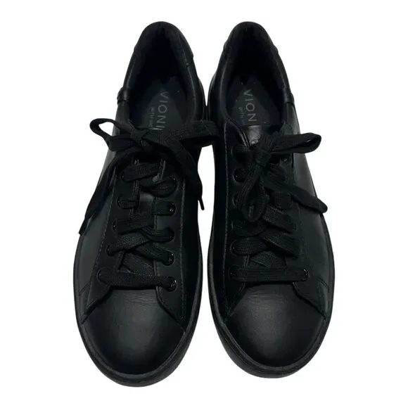 Vionic MABLE Pro Slip Resistant Leather Sneaker- Black Size 6.5 With Vio Grip - Picture 5 of 10
